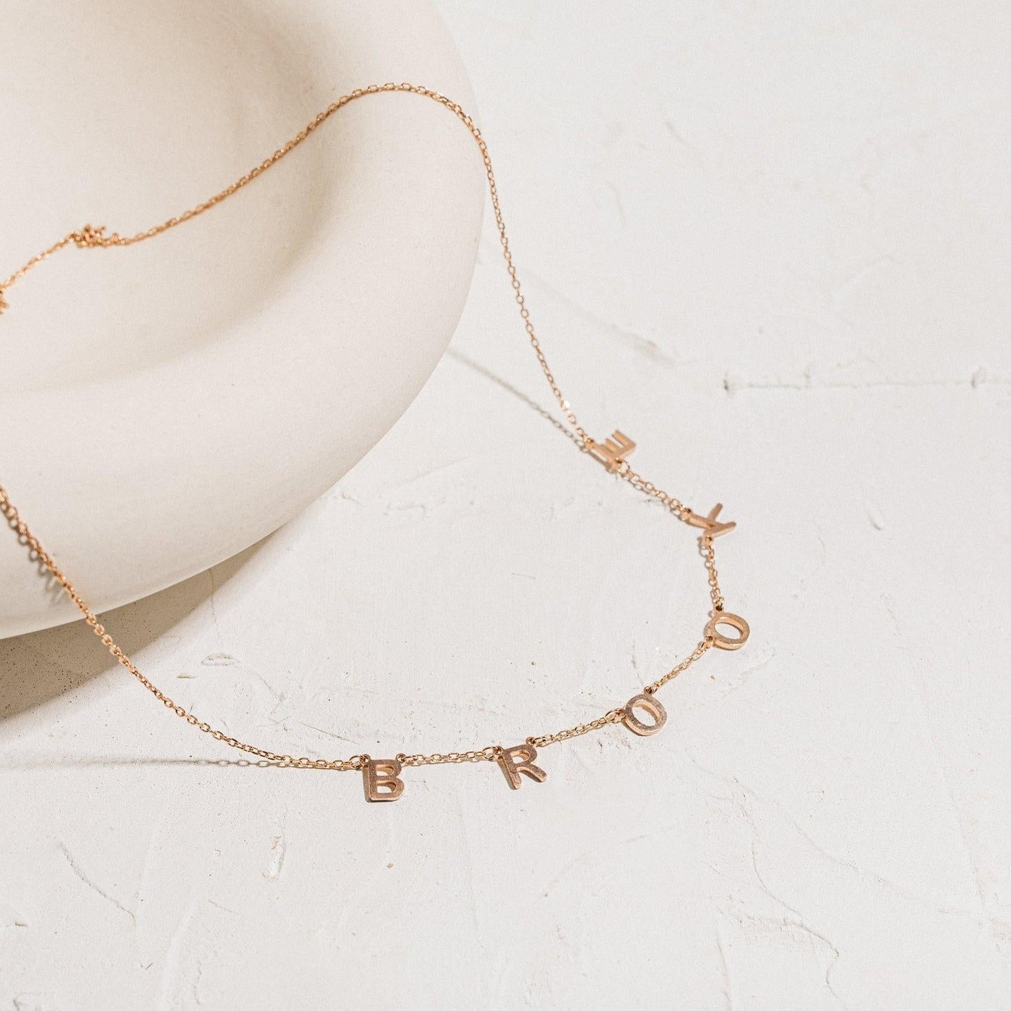 Name Necklace with Letters - Personalized Necklace
