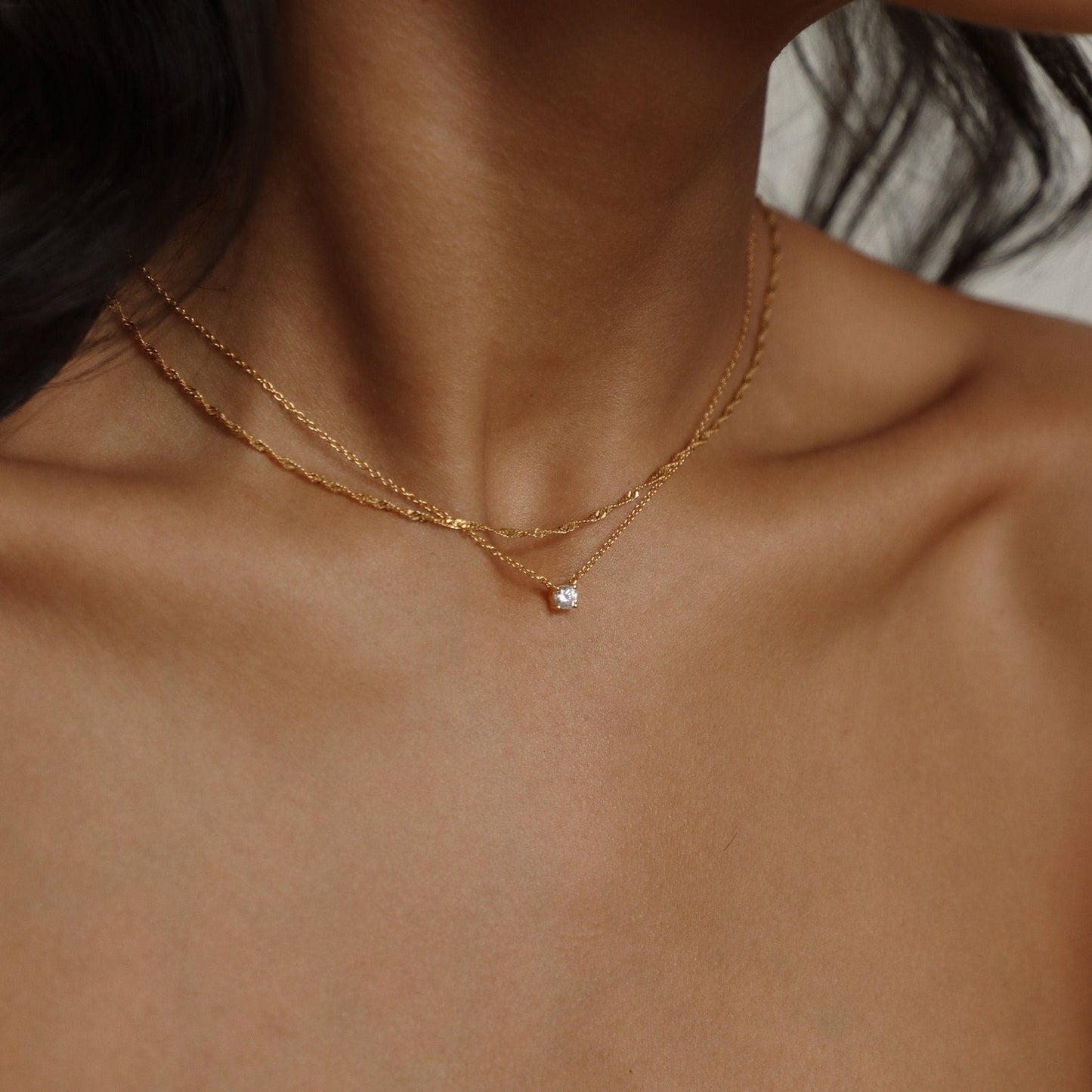 Singapore Chain - Twist Necklace