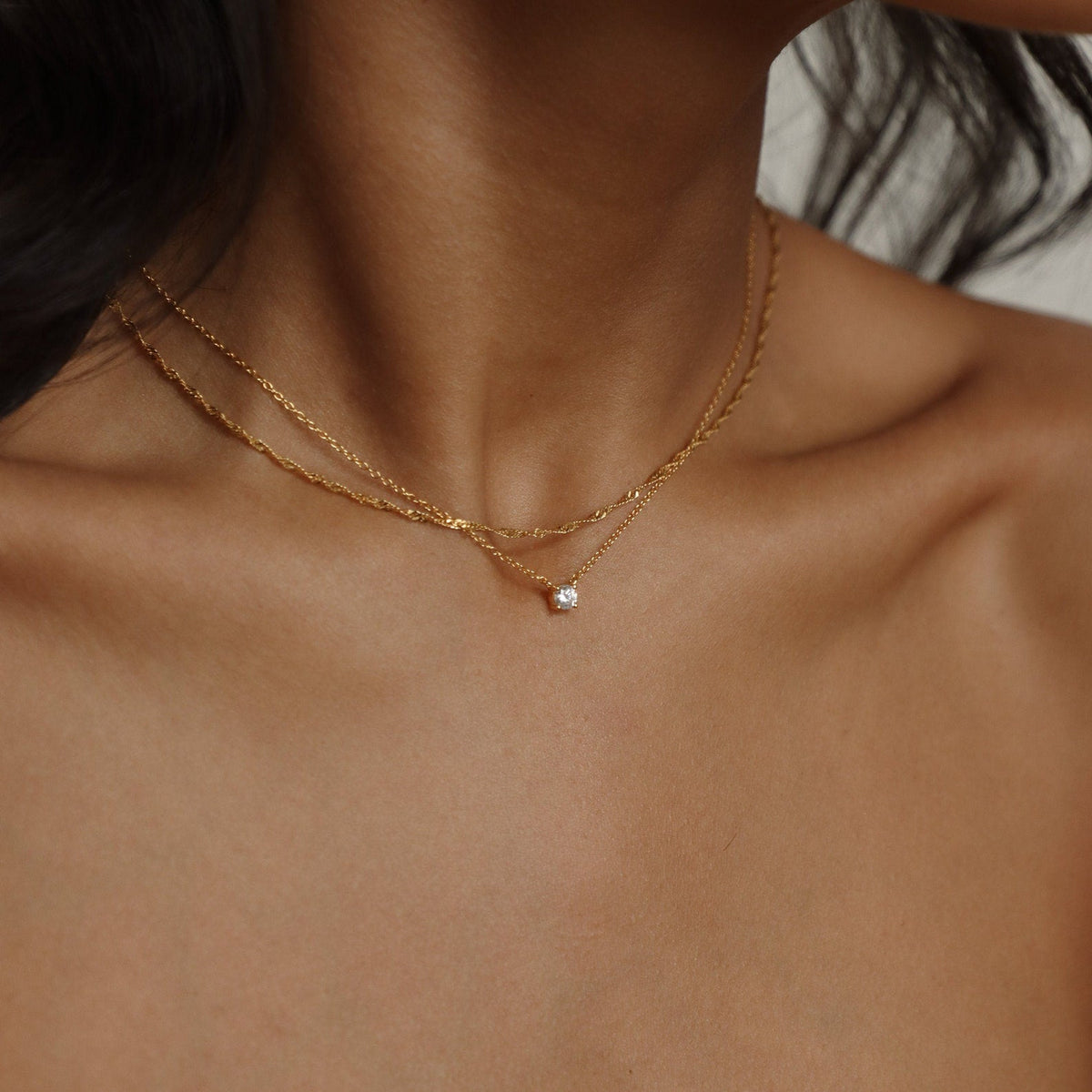 Singapore Chain - Twist Necklace