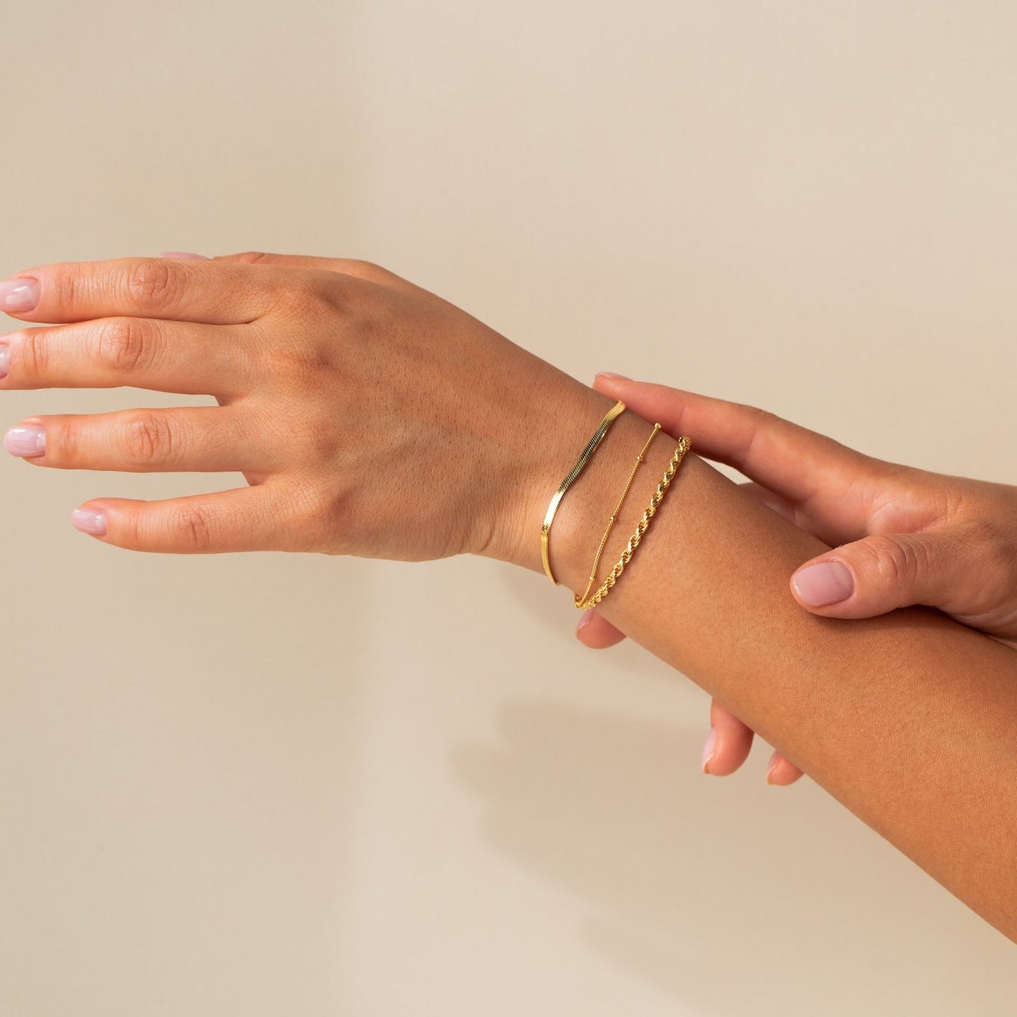 Chain Bracelets - Simple Layered Bracelets
