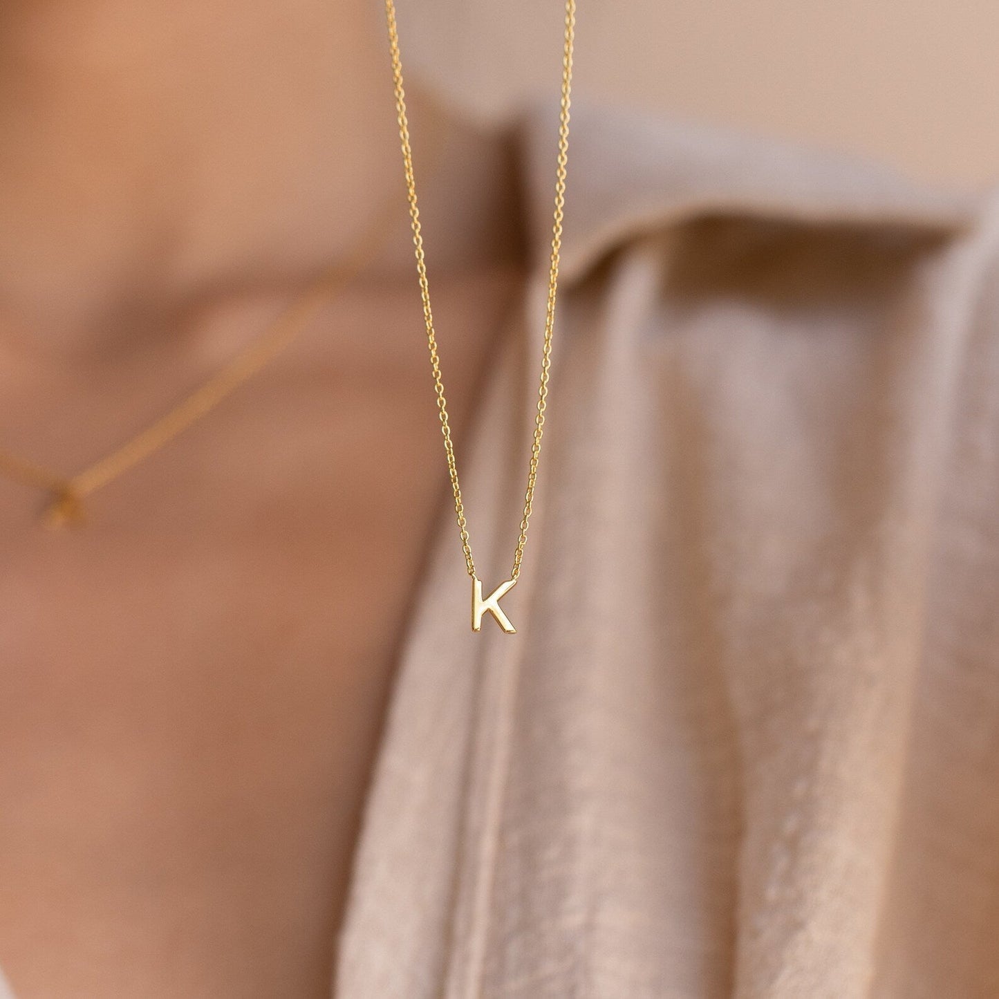 Elegant Necklace with Letters - Fashionable Chain with Initials