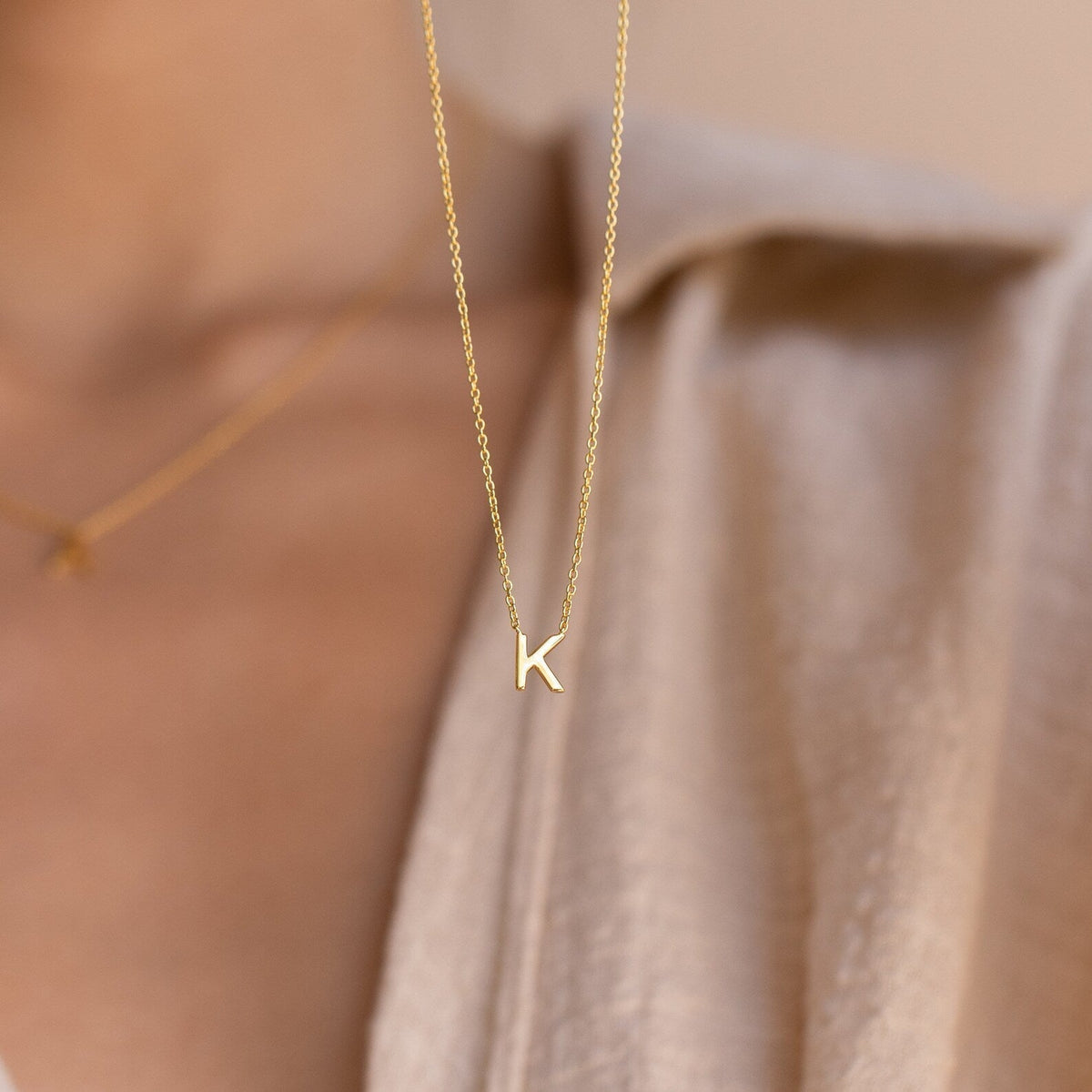 Jasmine – Delicate Necklace with Personalized Initial