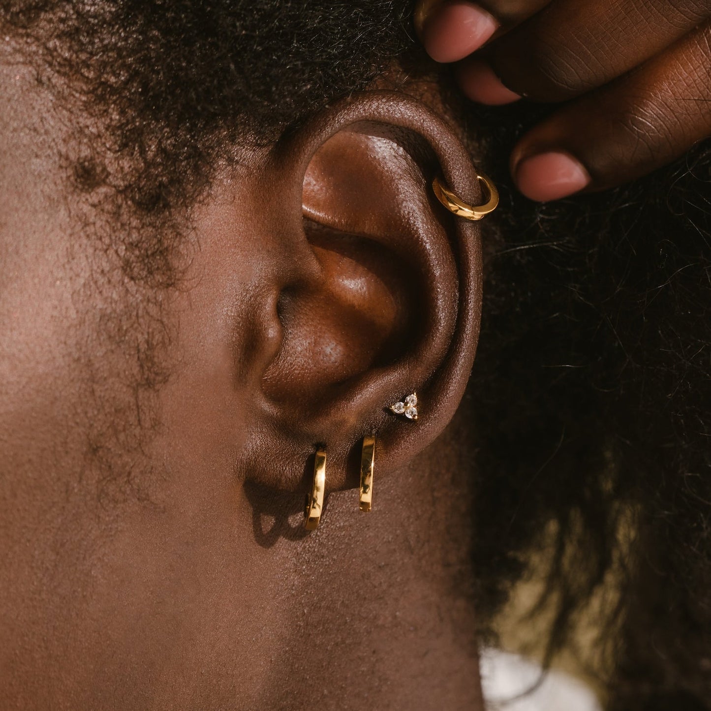 Simple Huggie Hoops - Snap Earrings