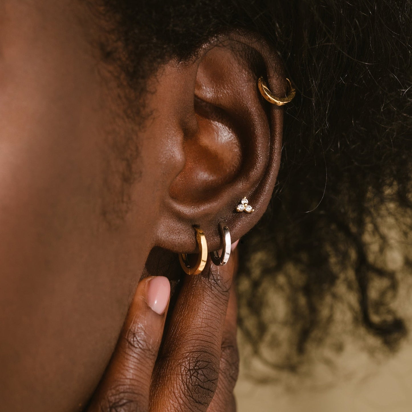 Simple Huggie Hoops - Snap Earrings
