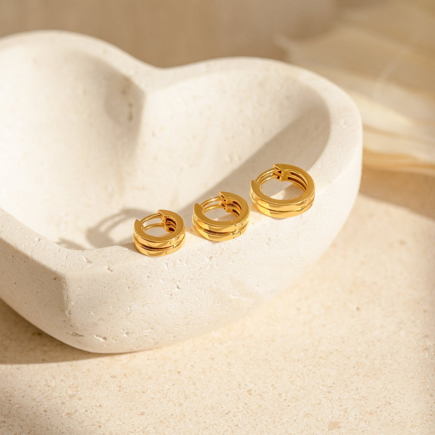 Simple Huggie Hoops - Snap Earrings