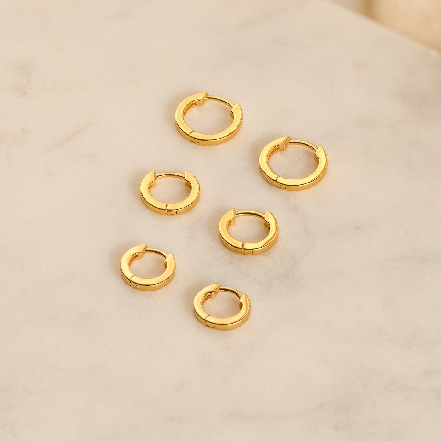 Simple Huggie Hoops - Snap Earrings