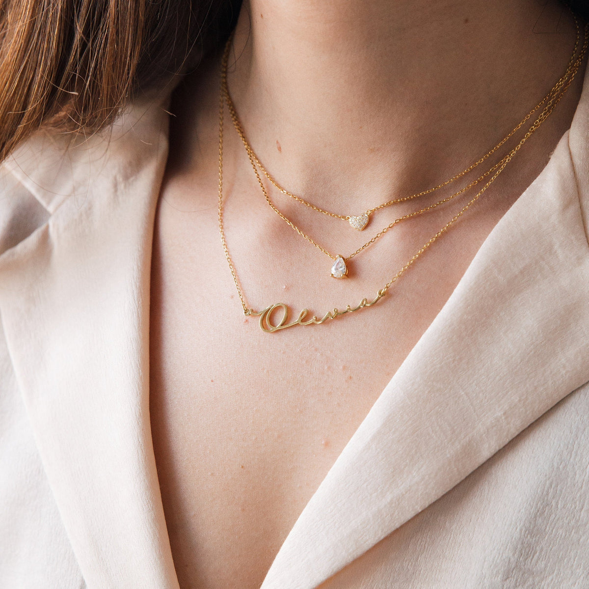 Teardrop Pendant Necklace