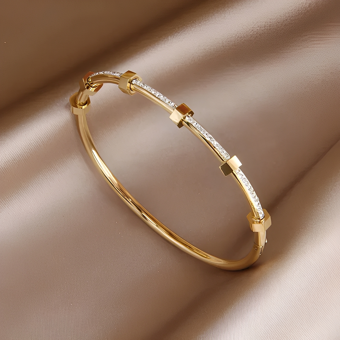 Amy – Bracelet shiny in gold