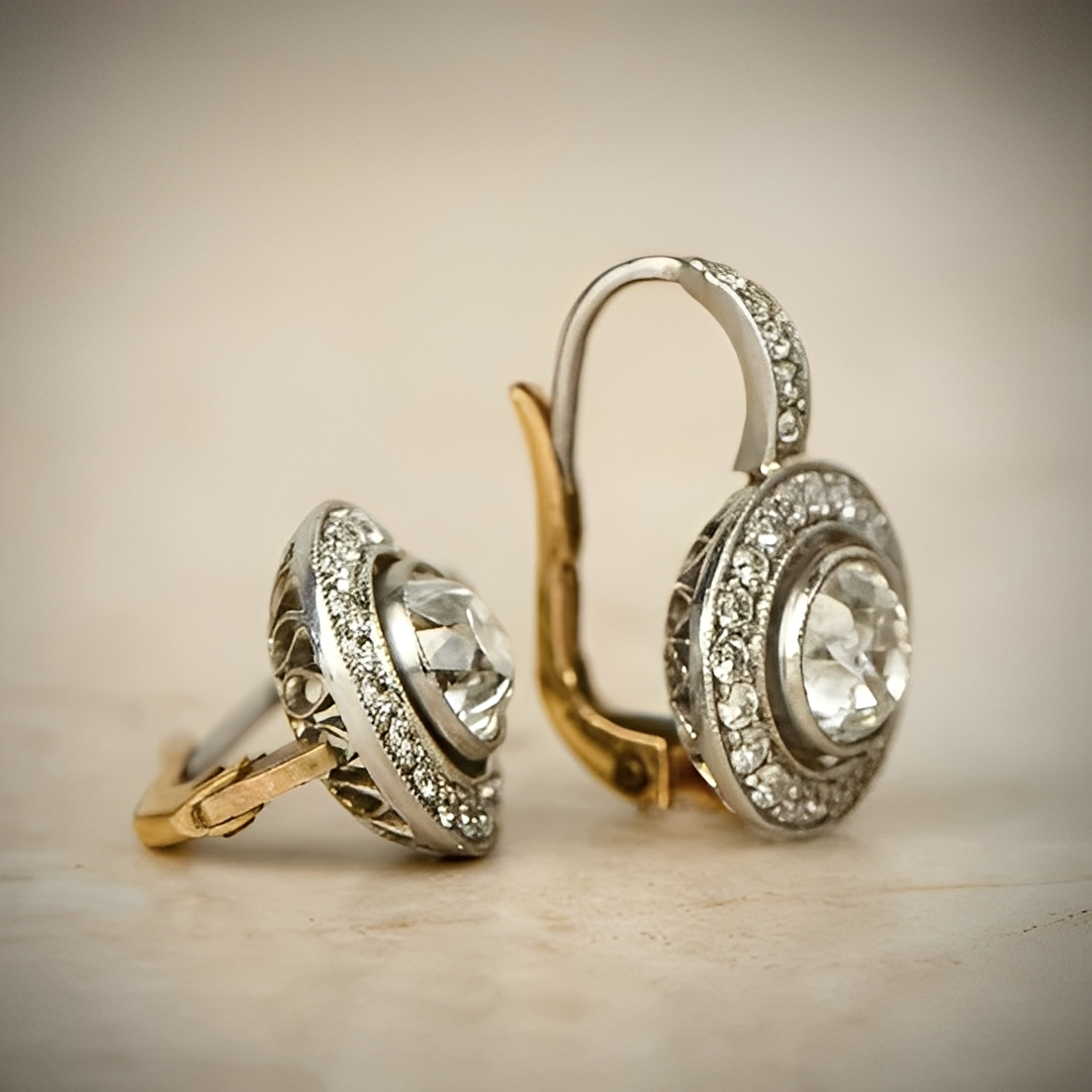 Yssa – Earrings Chic Vintage Crystals Gold-Silver