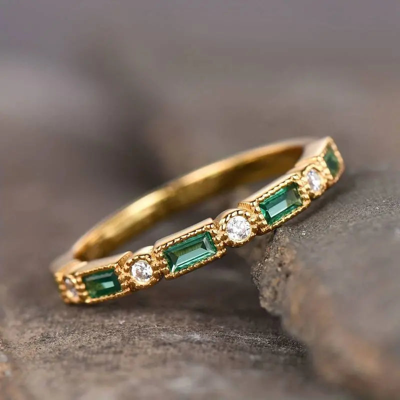 Crista – Green Statement Ring