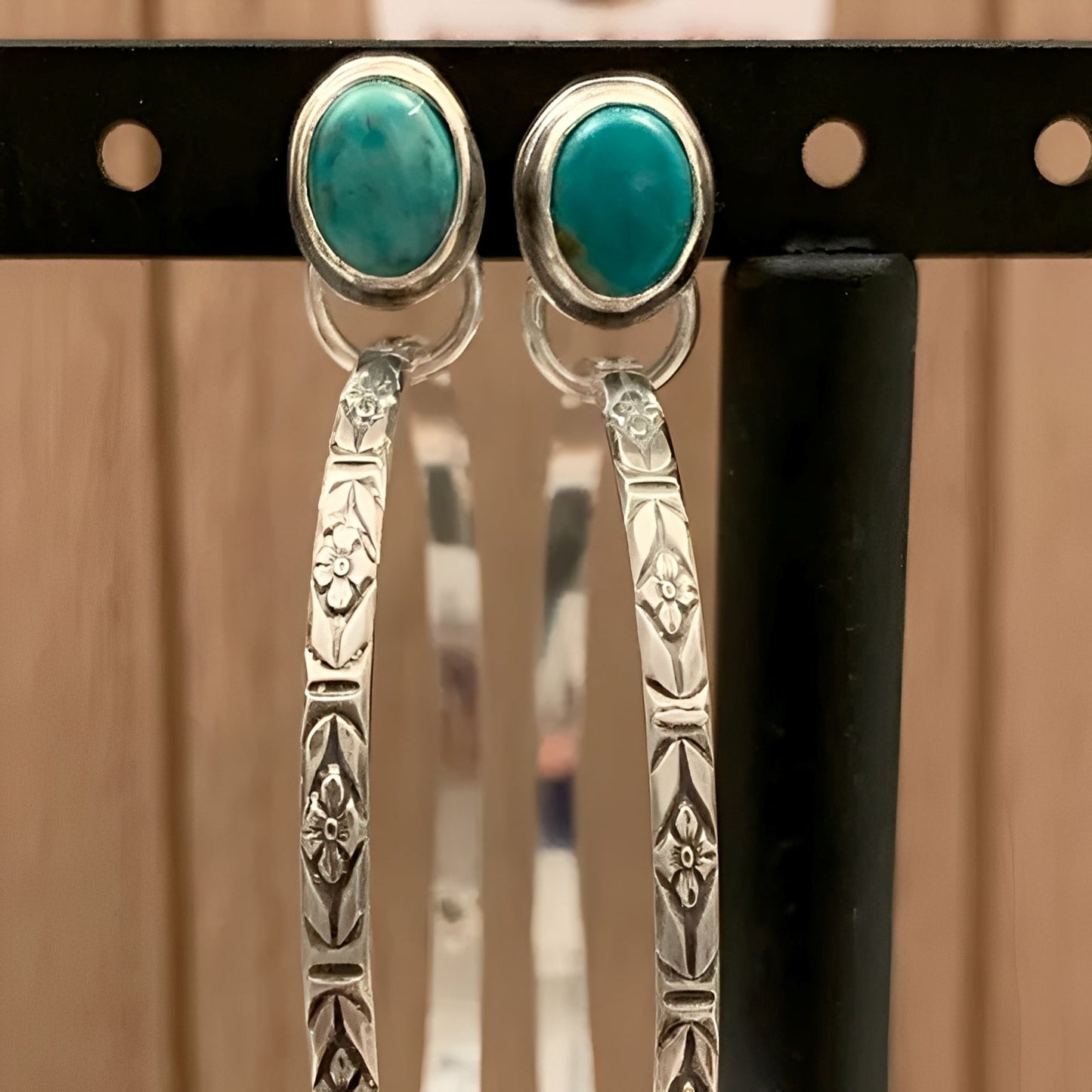 Issa – Boho Vintage Earrings with Onyx
