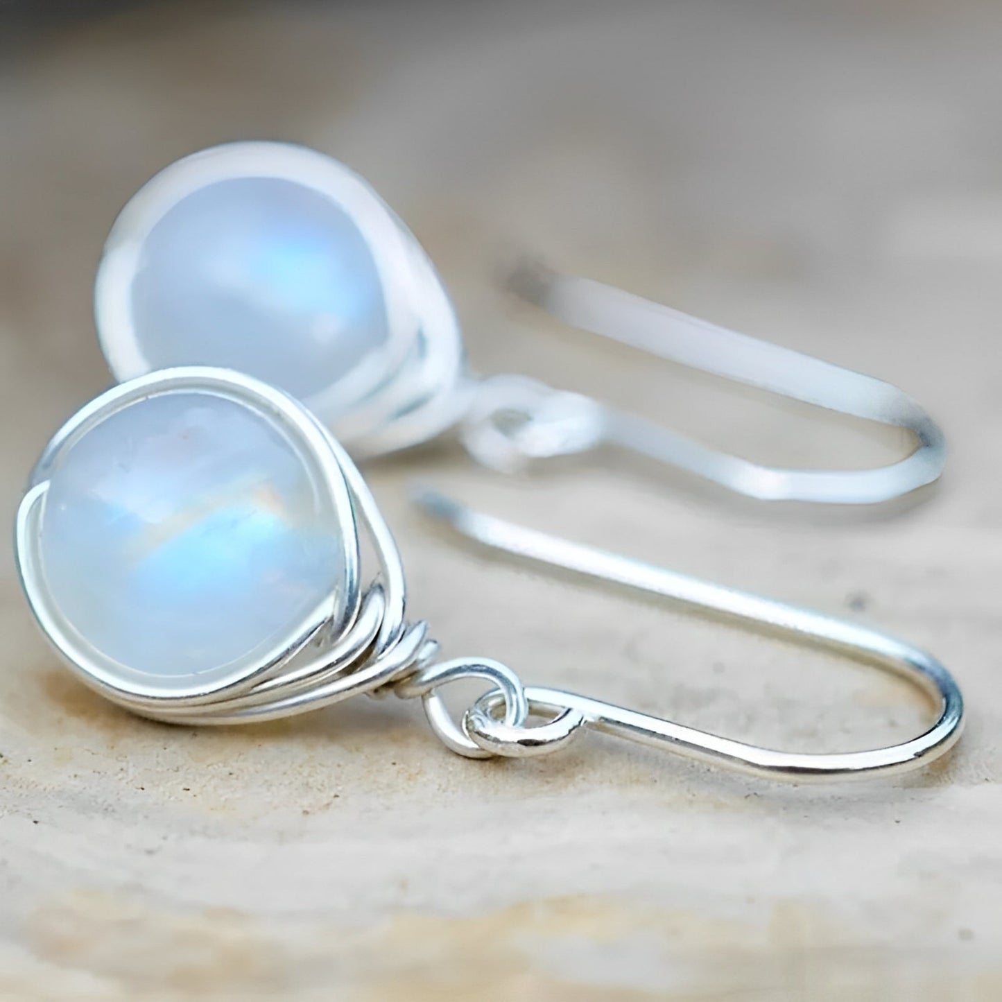 Aylin – Hanging Boho Earrings with Moonstone