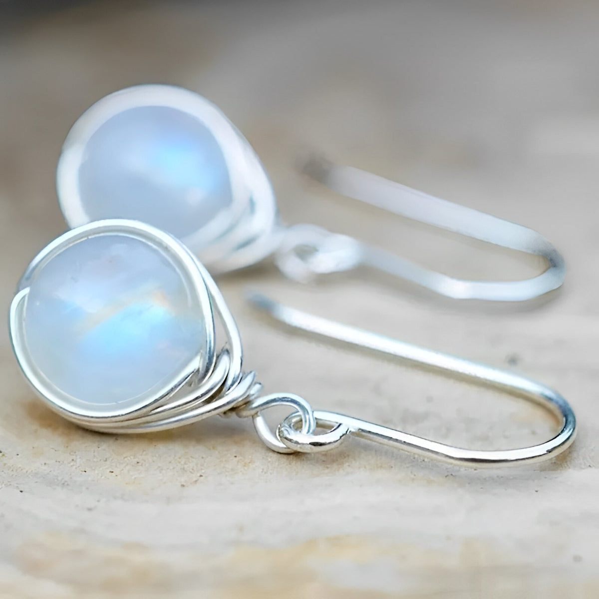 Aylin – Hanging Boho Earrings with Moonstone