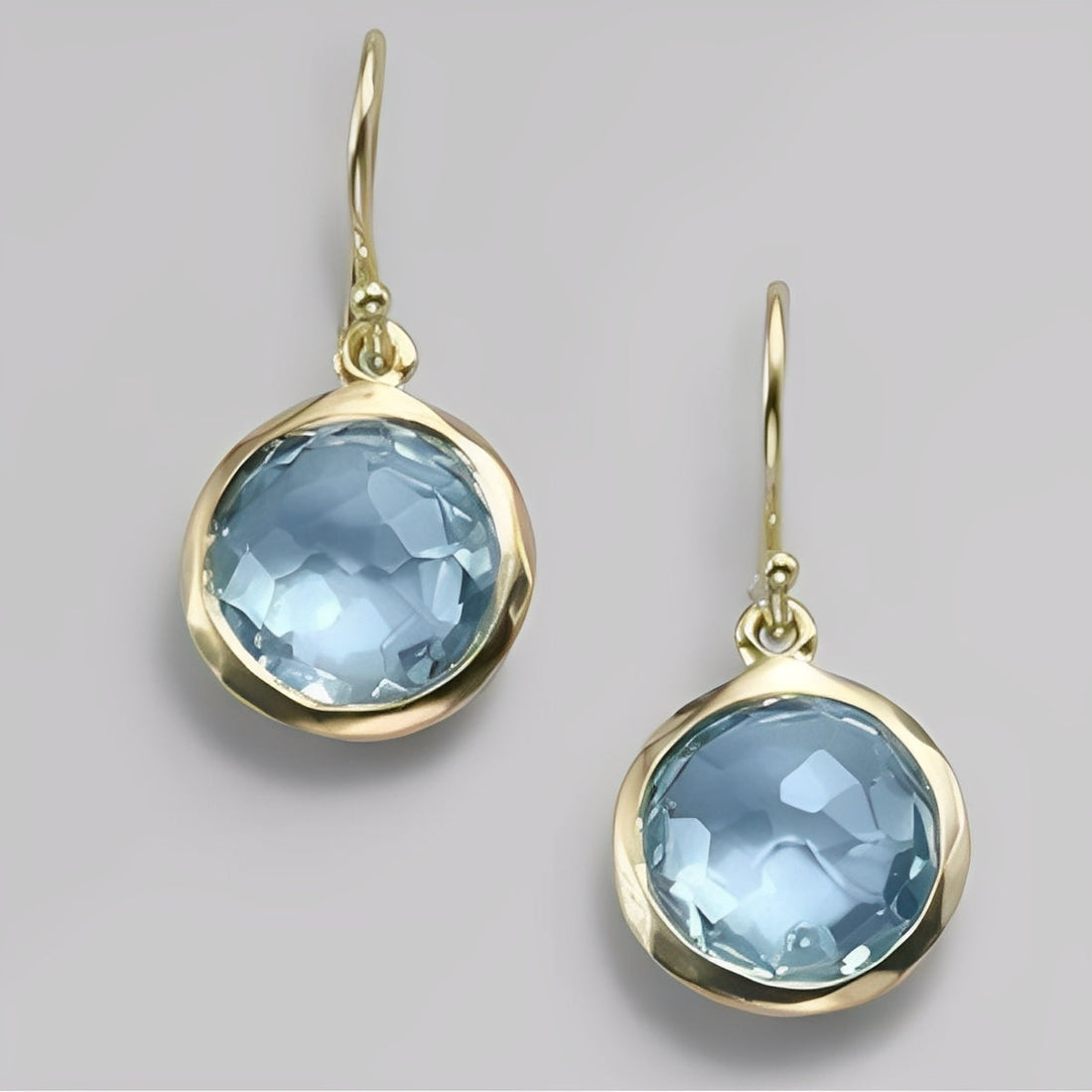 Azura – Vintage Style Earrings with Blue Details