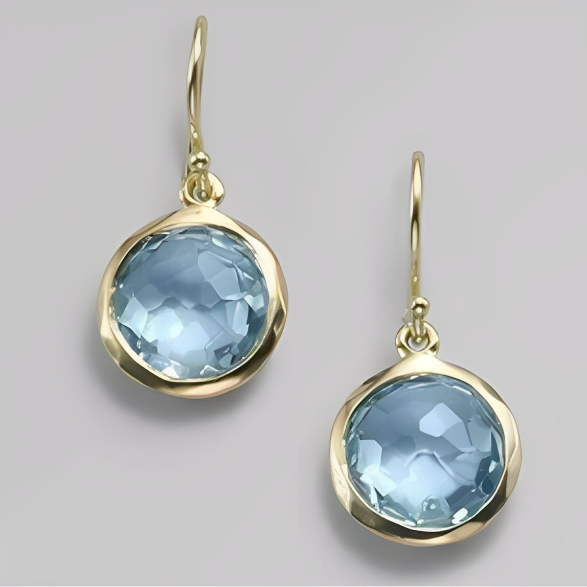 Azura – Vintage Style Earrings with Blue Crystals