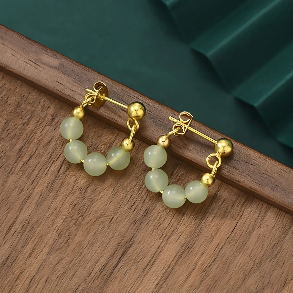 Women Earrings with Round Pearl Design
