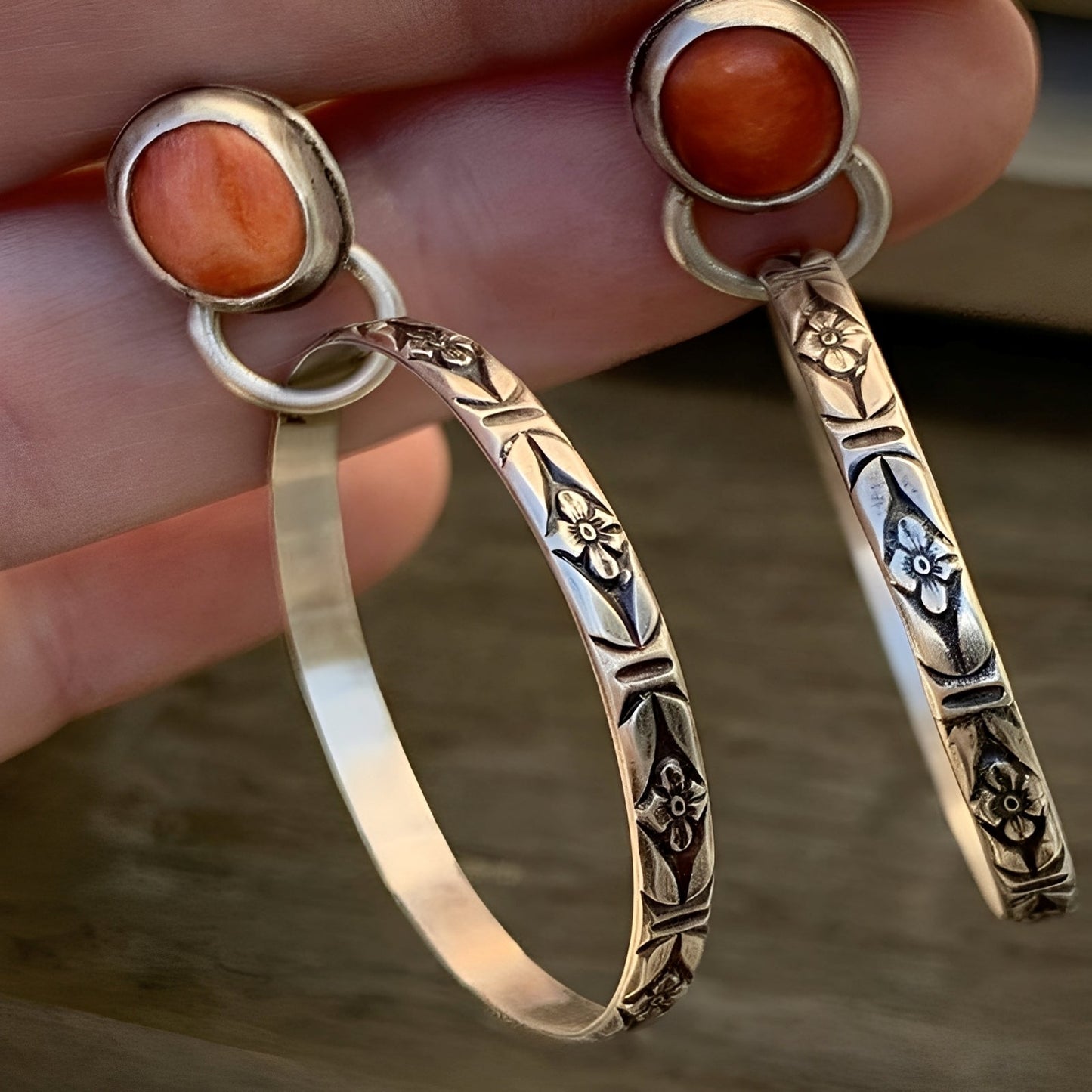 Issa – Boho Vintage Earrings with Onyx