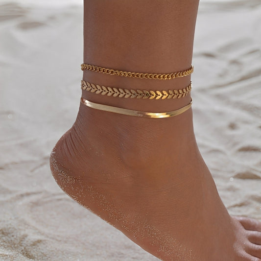 Odelia – Stylish Golden Anklet