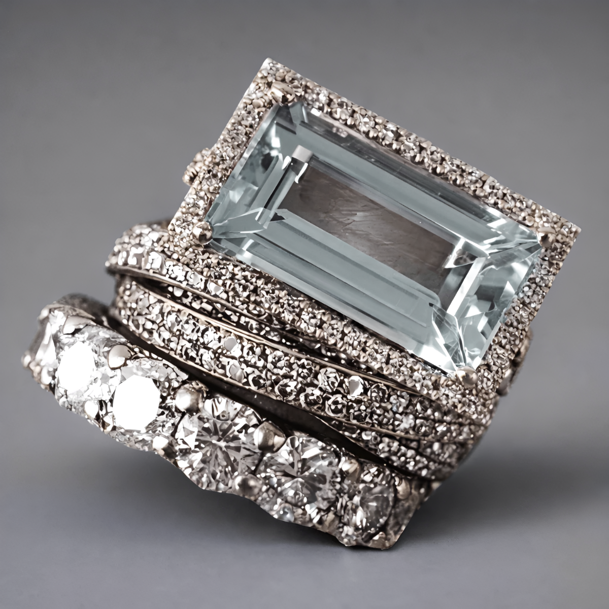 Ailyn – Ring Set Silver in Vintage Style