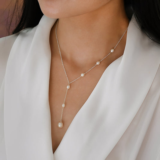Zeinab – Vintage Necklace with Pearl Pendant