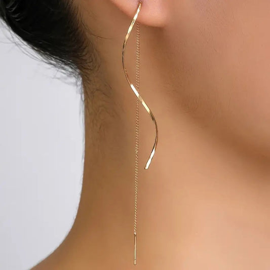 Adison – Earrings with Spiral Tassels