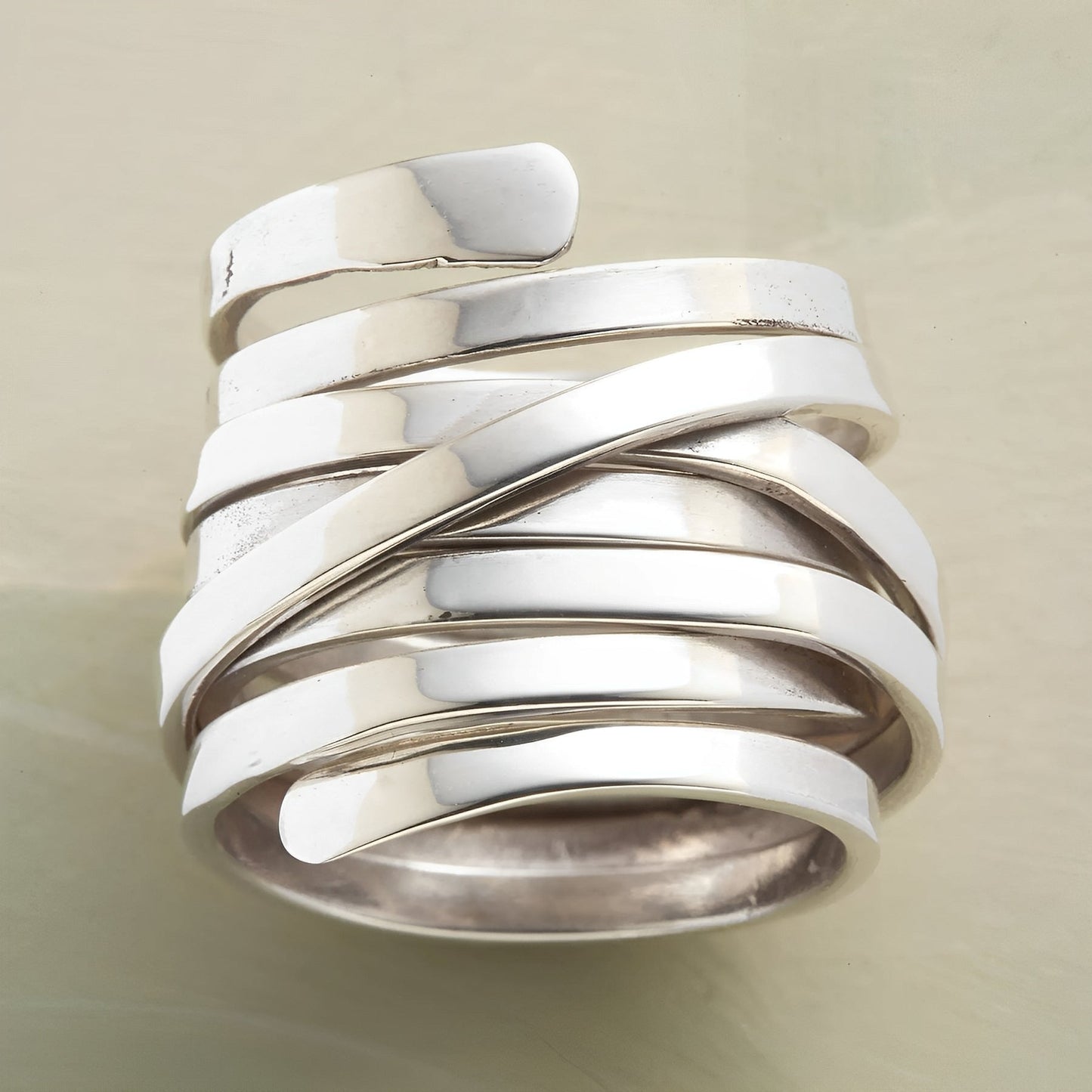 Valena – Structured Silver Ring