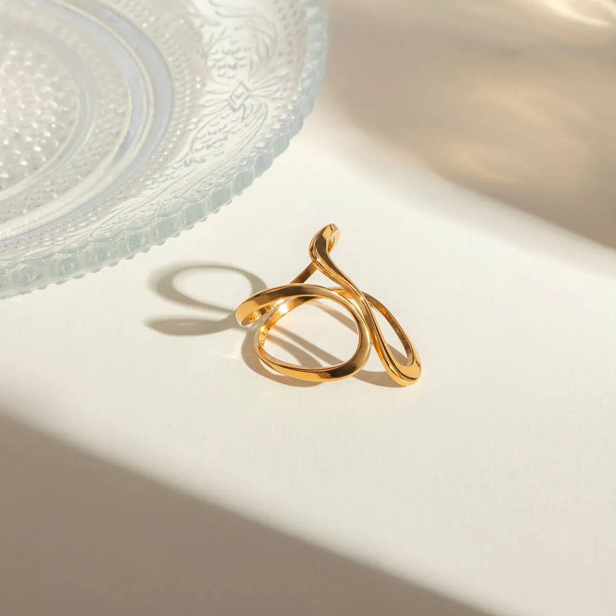 Dori – Open Irregular Spiral Ring