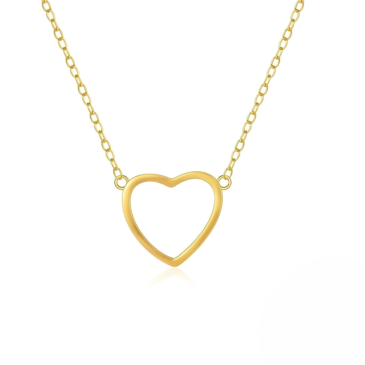 Mika – Necklace Pendant Heart Delicate Gold-Plated