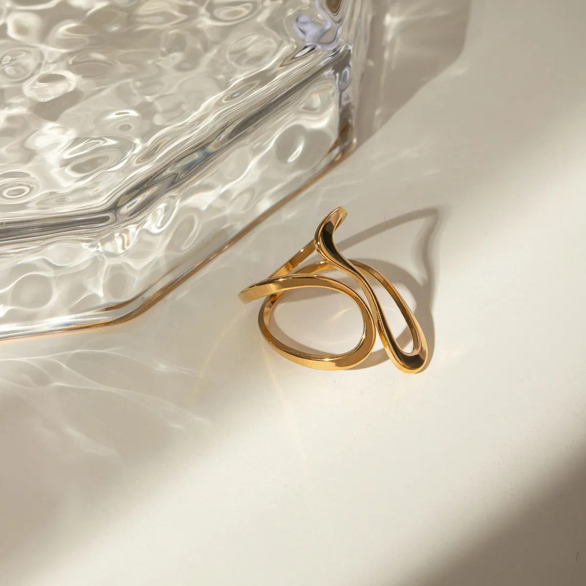 Dori – Open Irregular Spiral Ring
