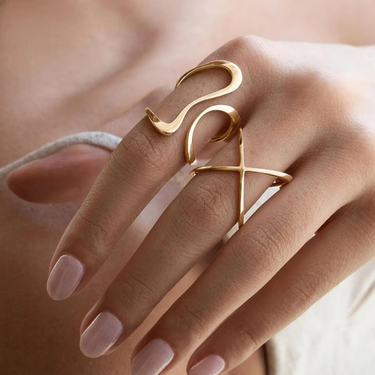 Dori – Open Irregular Spiral Ring
