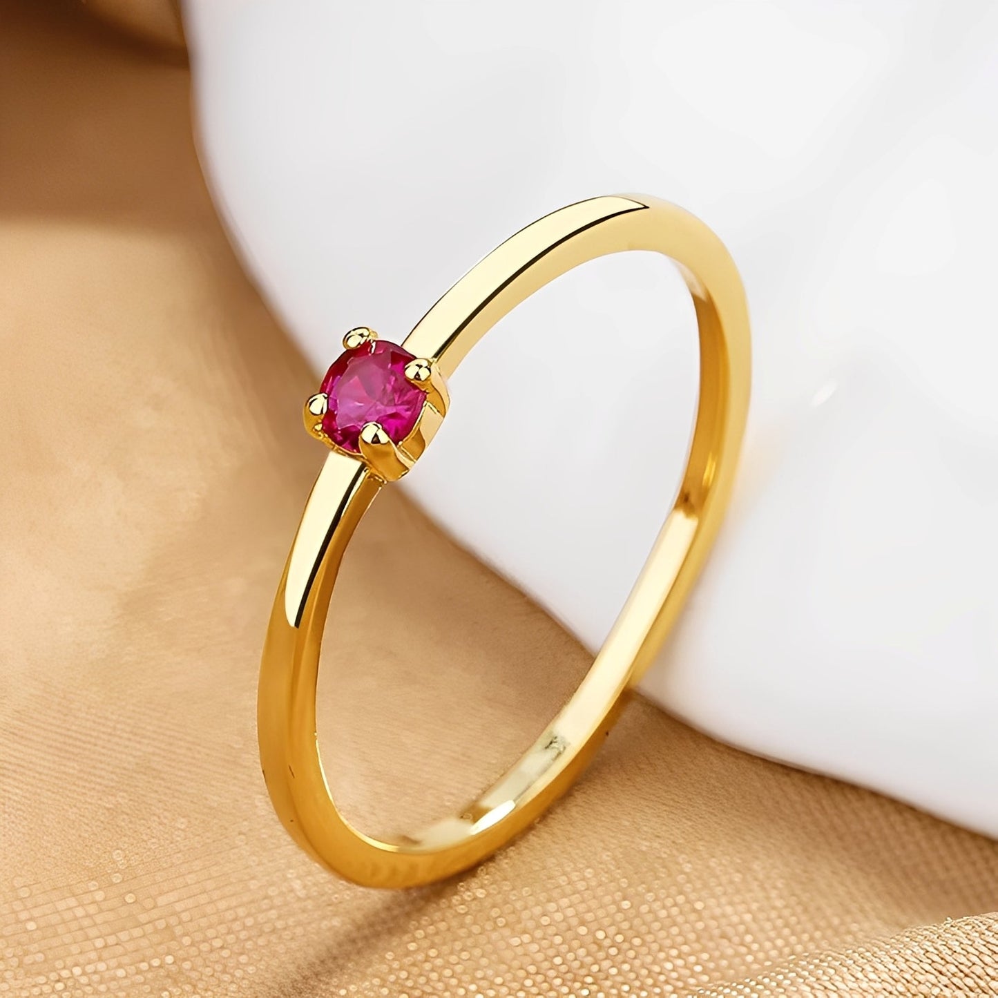Rowena – Stackable Birthstone Ring