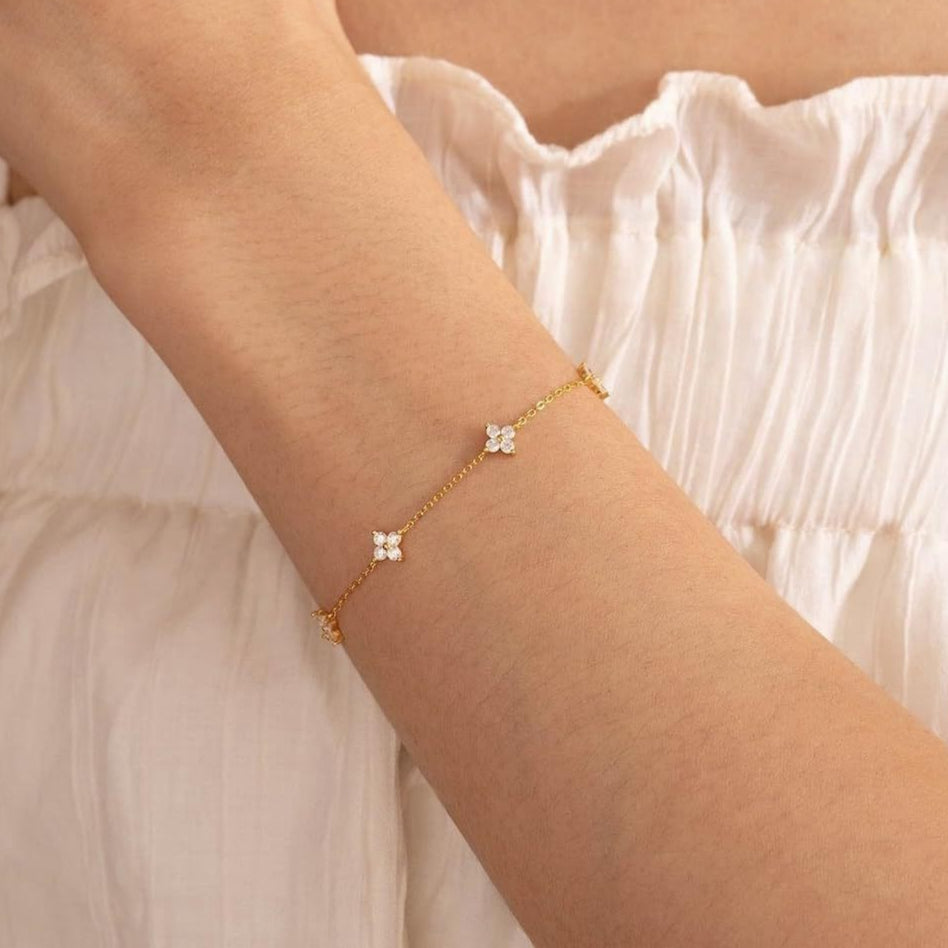 Soline – Bracelet Chain made of Clear Crystal
