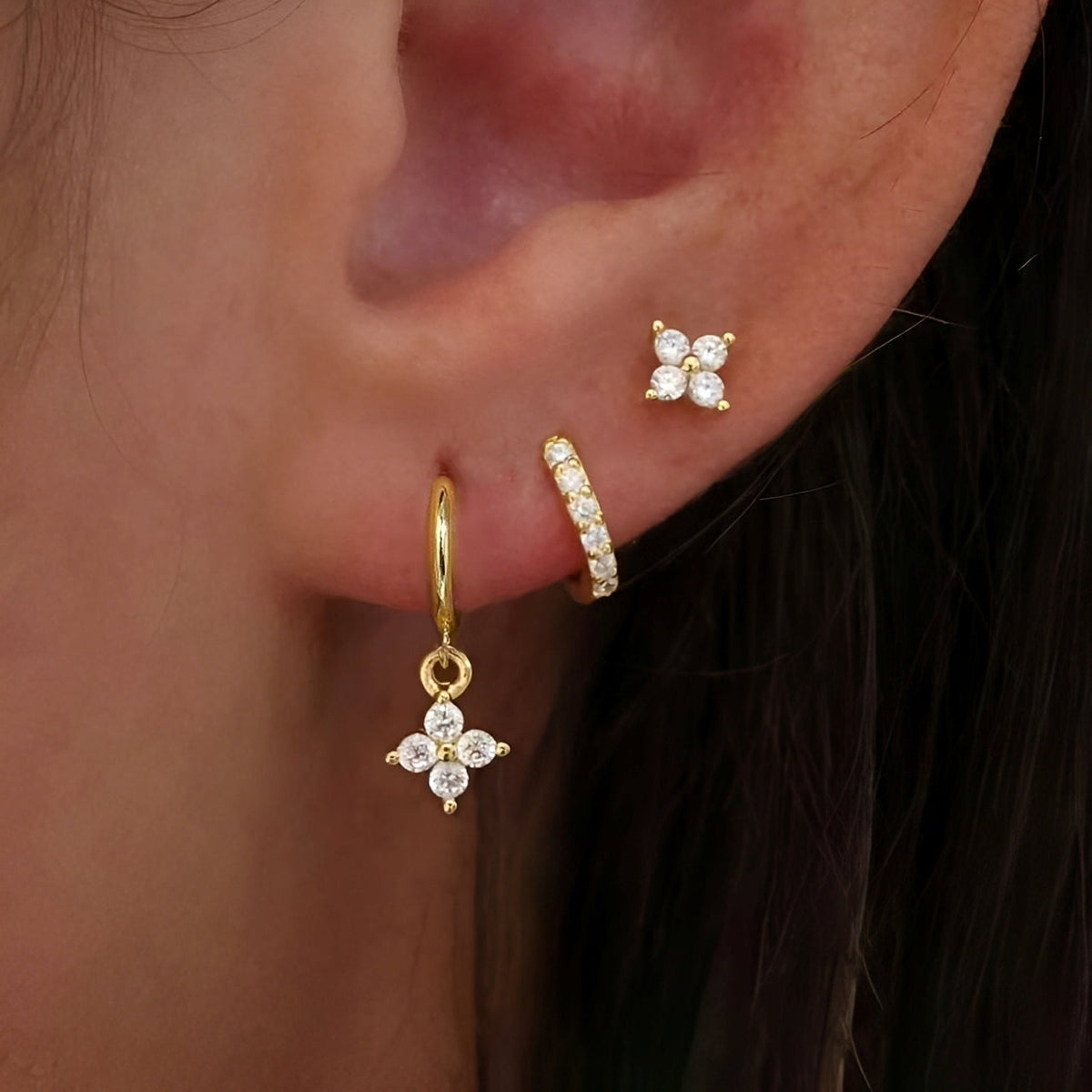 Selena – Earring Set with Clip Detail