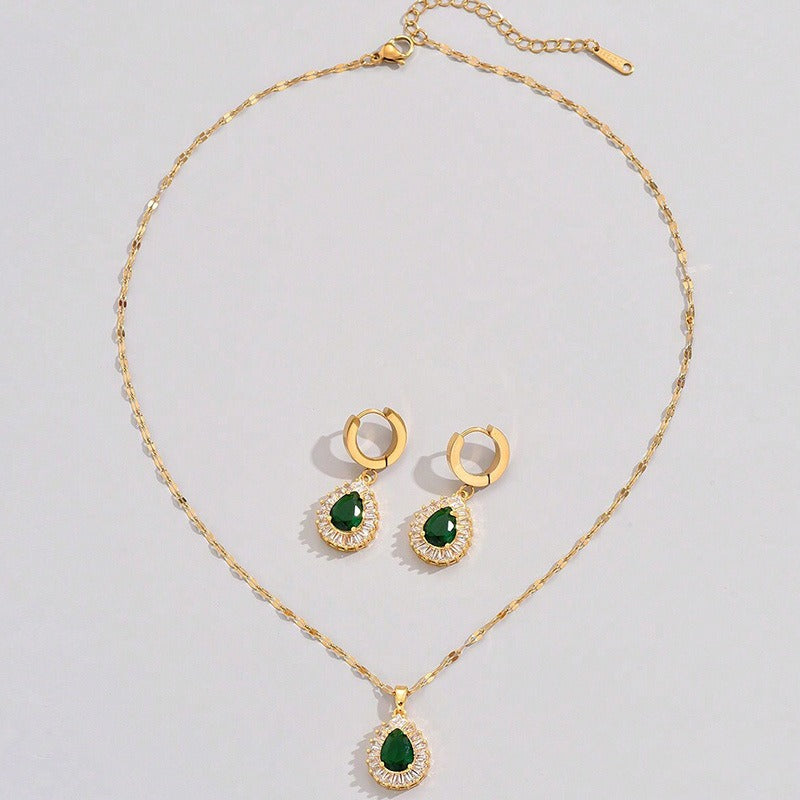 Rheya – Stylish Lysandelle Set made of Gold and Crystal