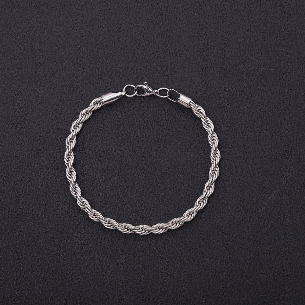 Mila – Twisted Bracelet in Stainless Steel
