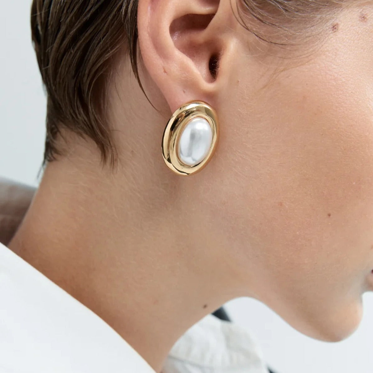 Colette – Vintage Pearl Earrings made of Stainless Steel