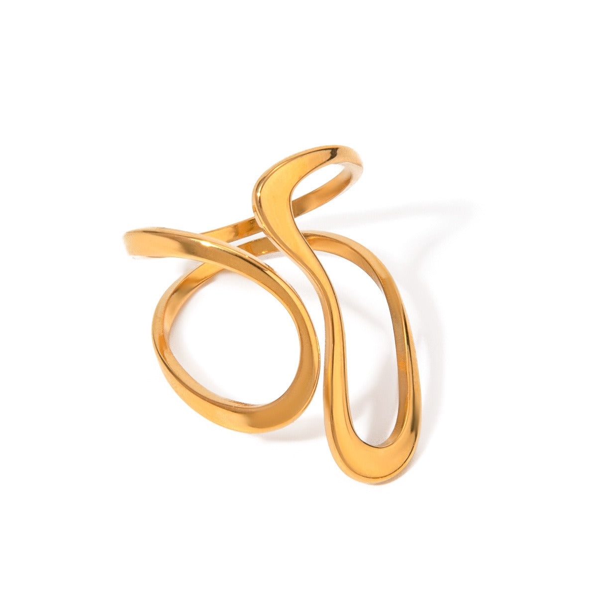 Dori – Open Irregular Spiral Ring