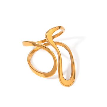 Dori – Open Irregular Spiral Ring