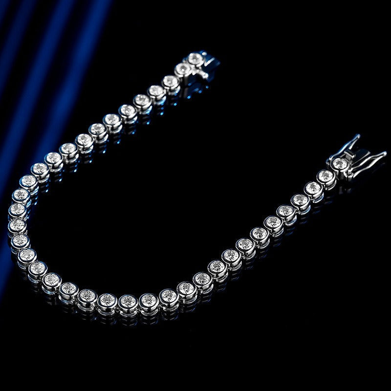 Elise – Bracelet with Bubbles made of Silver and Diamonds