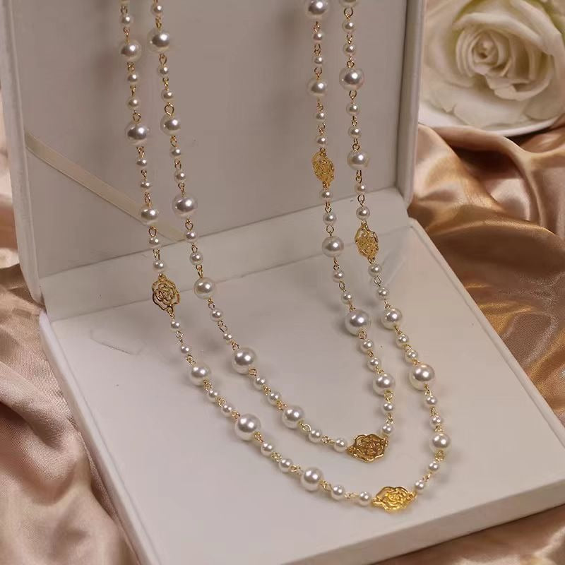 Collen – Stylish Gold Necklace with Pearl