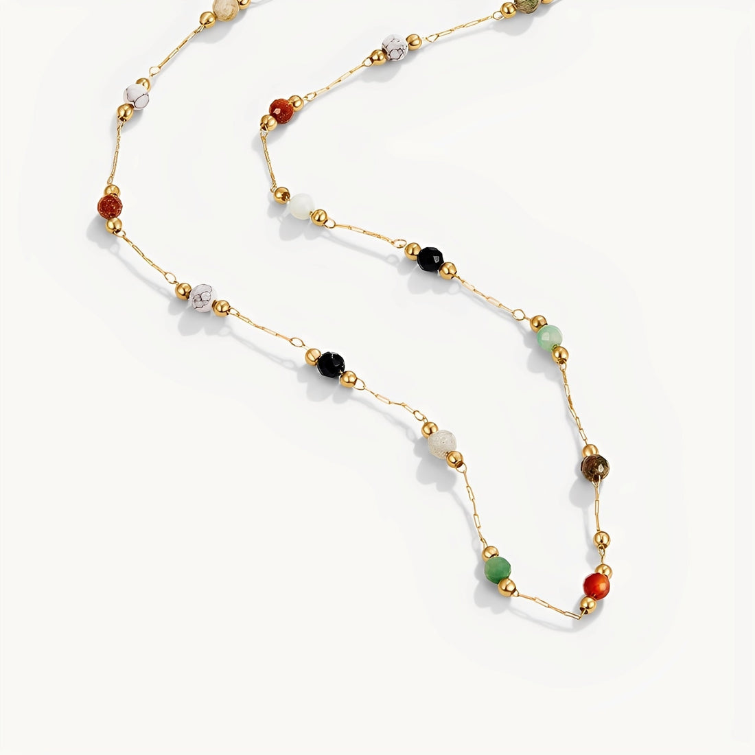 Malou – Necklace Colorful Links with Pearls