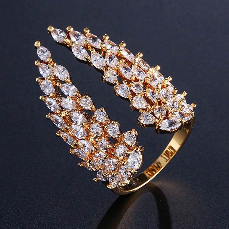 Isaline – Ring with Angel Wings made of Silver