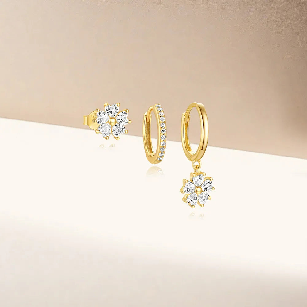 Ayaka – Set with Flower Earrings