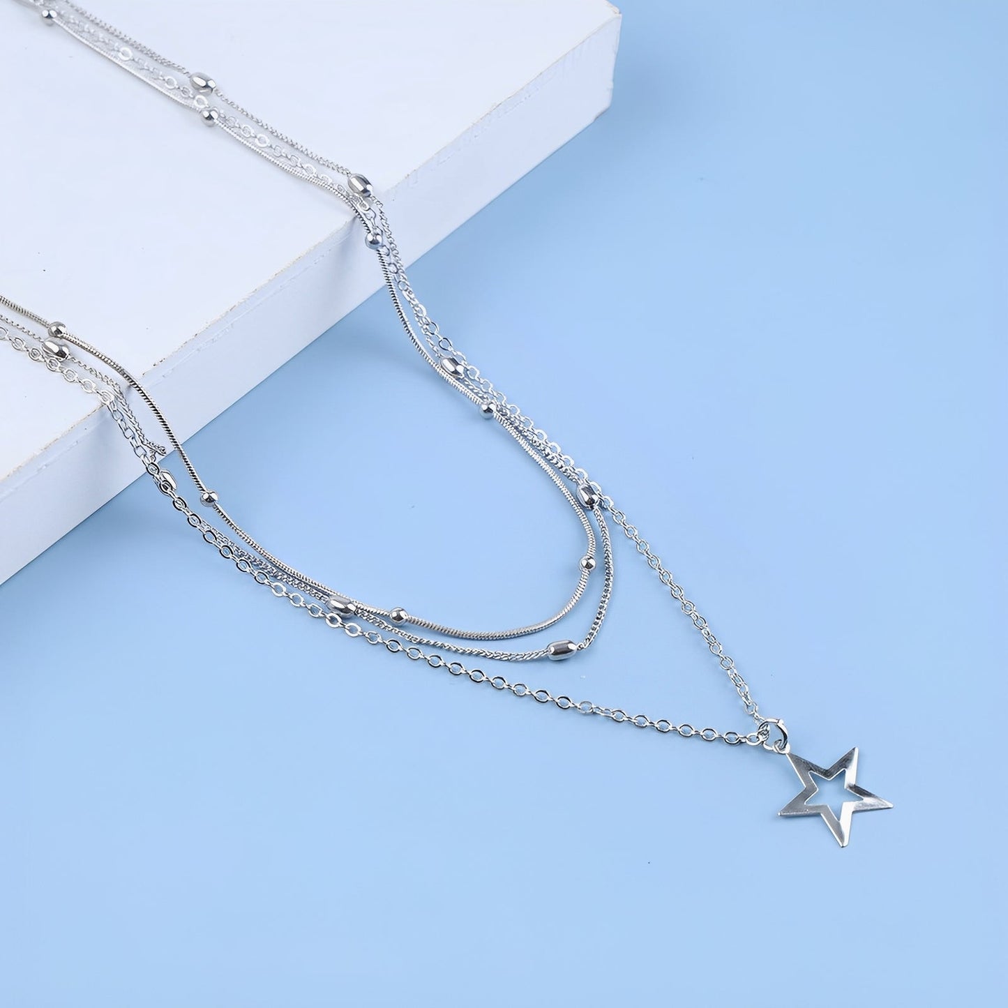 Elly – Vintage Silver Necklace with Star