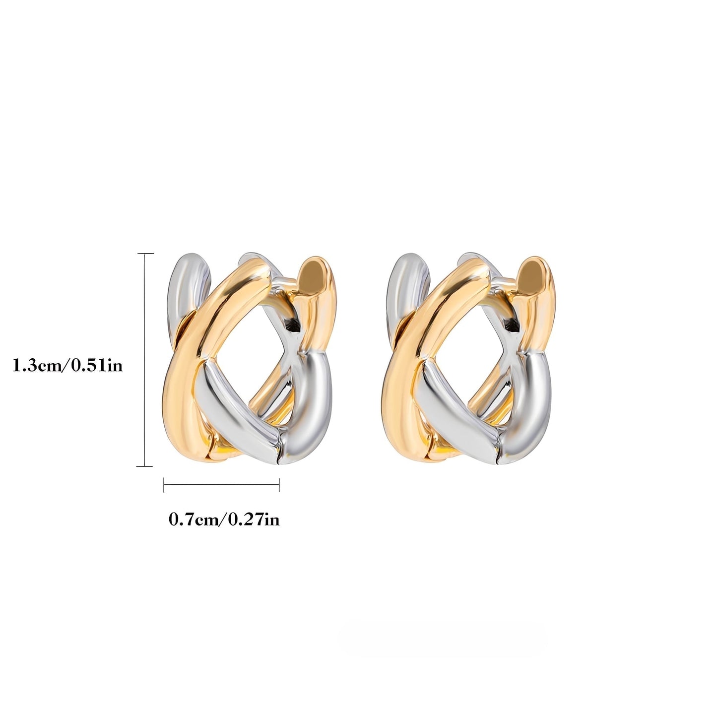 Nikka – Stylish Twisted Hoops