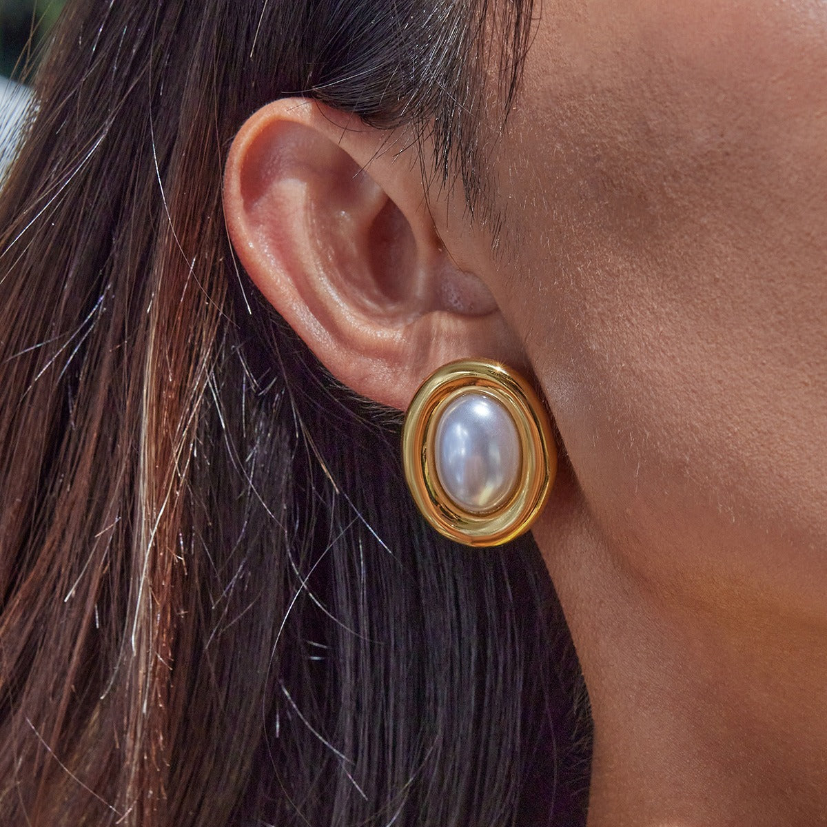 Colette – Vintage Pearl Earrings made of Stainless Steel