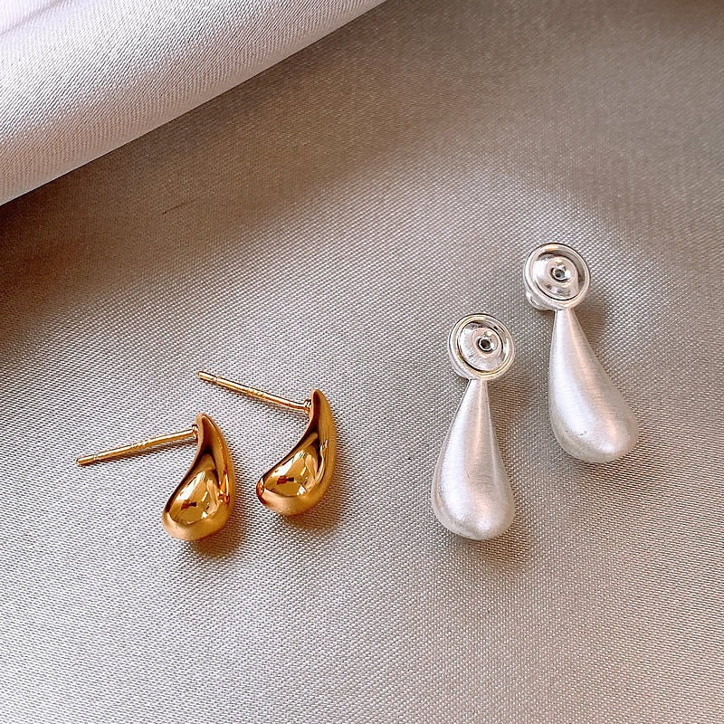 Alina – Two-Tone Drop Earrings