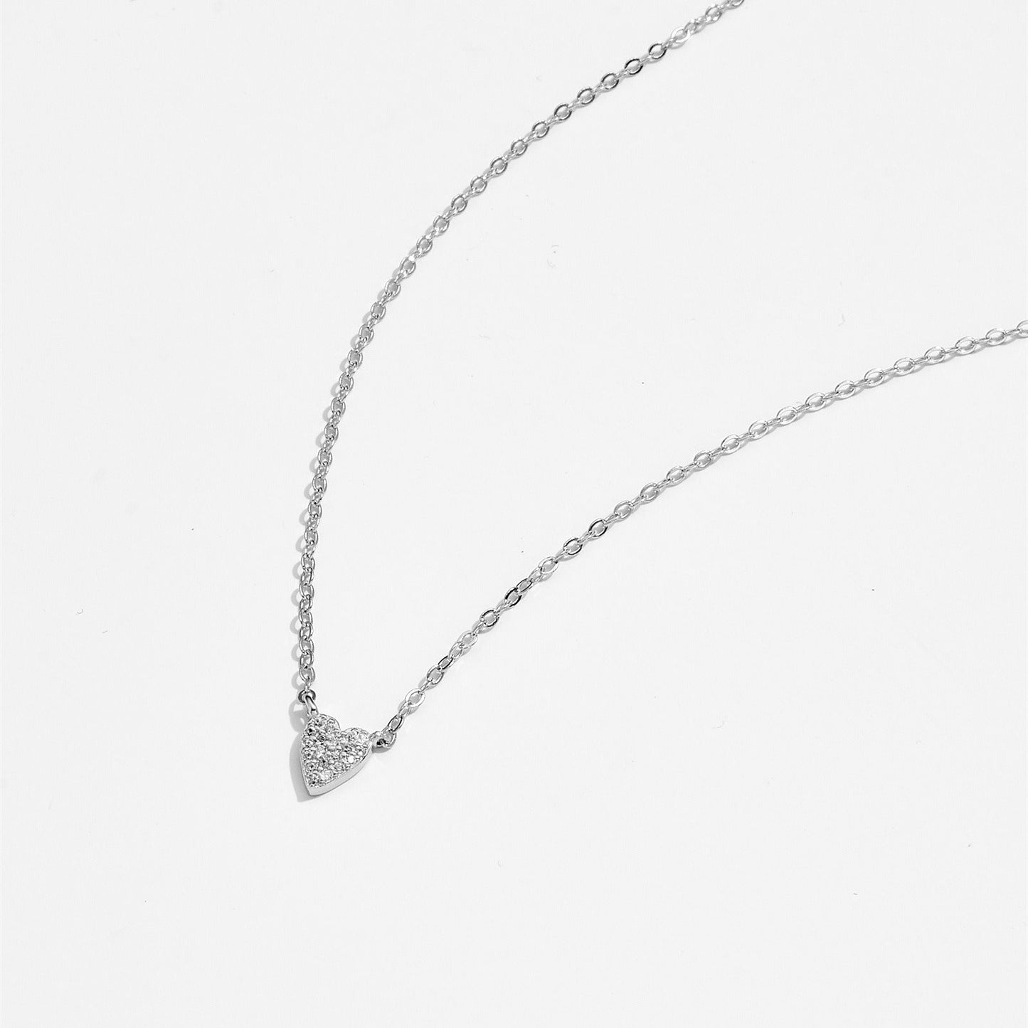 Juliet – Heart Necklace made of 925 Silver with Diamond