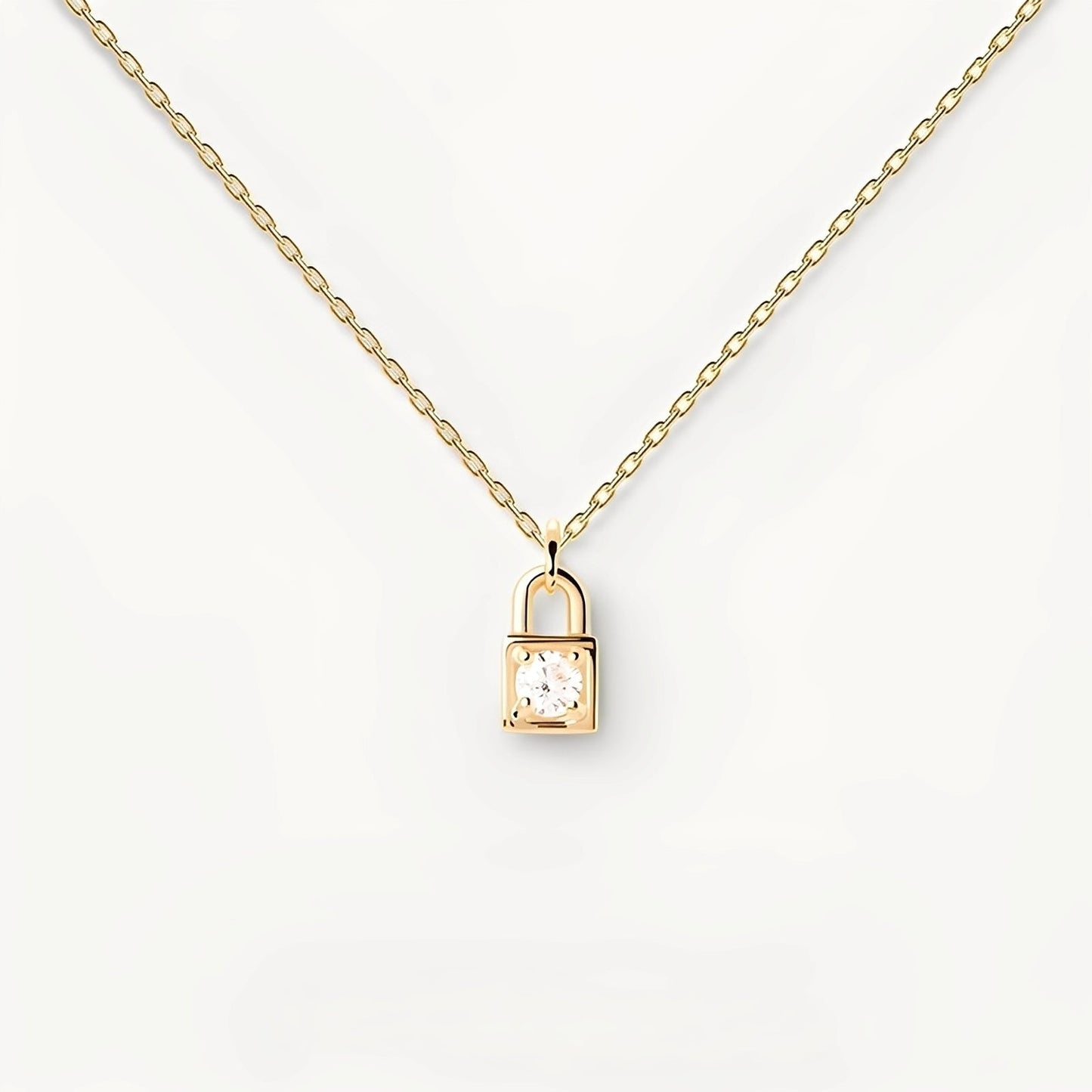 Maelyne – Mini Lock Pendant Necklace