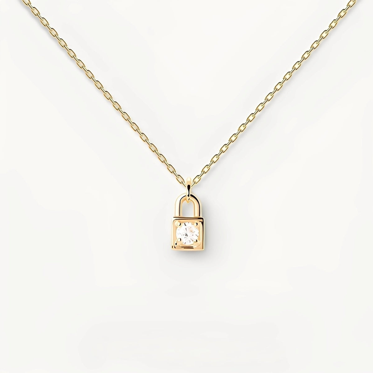 Maelyne – Mini Lock Pendant Necklace